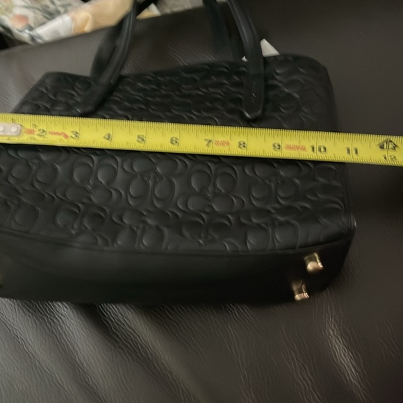 COACH BLACK LEATHER BAG - Picture 11 of 13